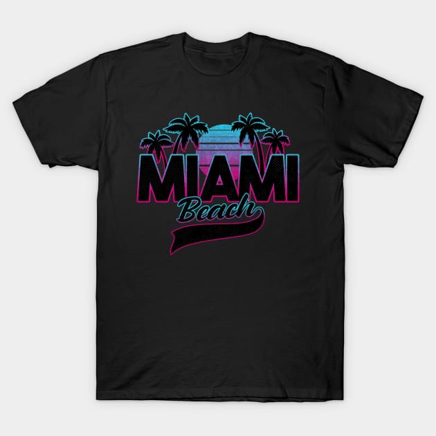 Miami Beach Surfer l Palm Trees l surf life l Summer Vibes l T-Shirt by Rebrand